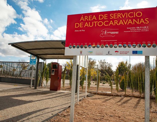 Área de servicios para autocaravanas en Aldea del Rey